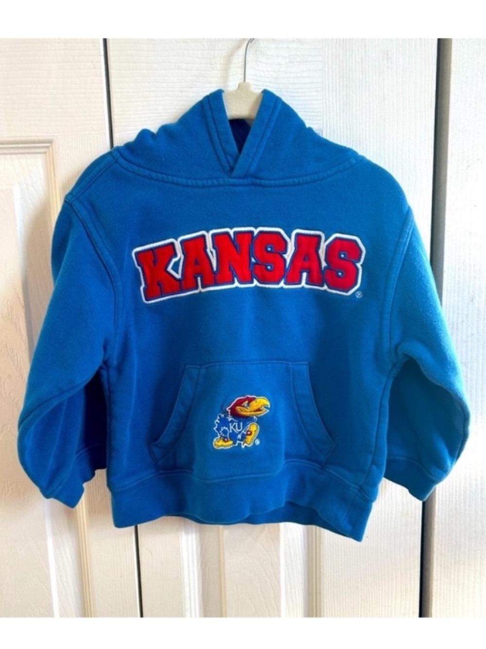Kansas University Blue Kids Hoodie Sweatshirt